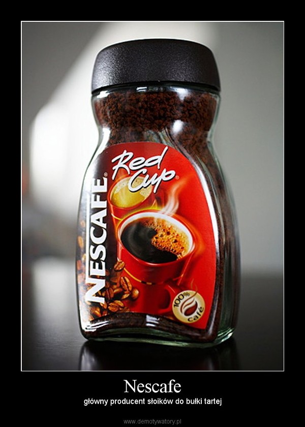 Nescafe – główny producent słoików do bułki tartej 