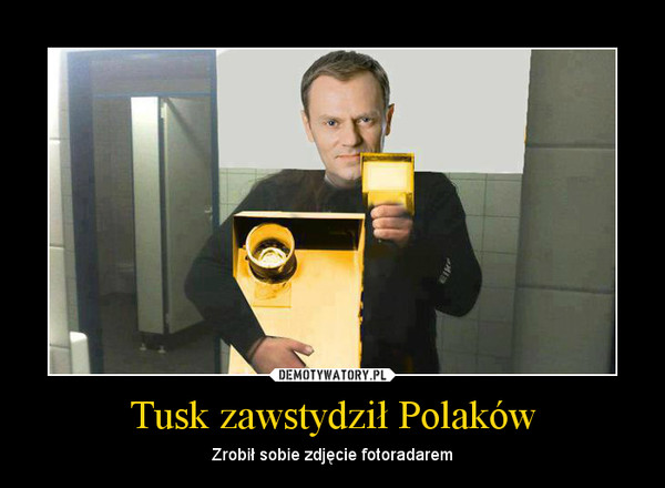 Tusk zawstydził Polaków – Zrobił sobie zdjęcie fotoradarem 