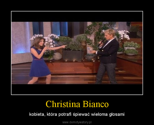 Christina Bianco – kobieta, która potrafi śpiewać wieloma głosami 