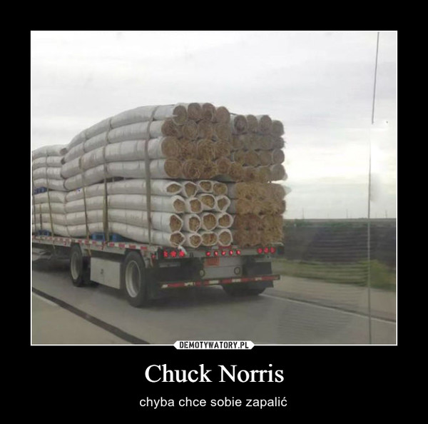 Chuck Norris – chyba chce sobie zapalić 