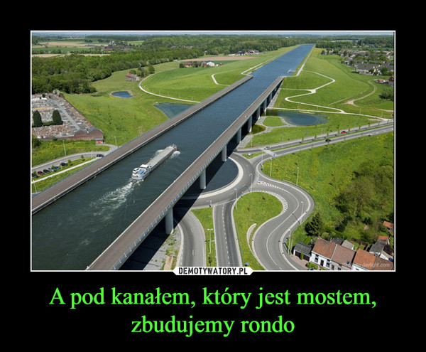 A pod kanałem, który jest mostem, zbudujemy rondo –  