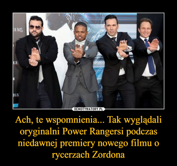 Ach, te wspomnienia... Tak wyglądali oryginalni Power Rangersi podczas niedawnej premiery nowego filmu o rycerzach Zordona
