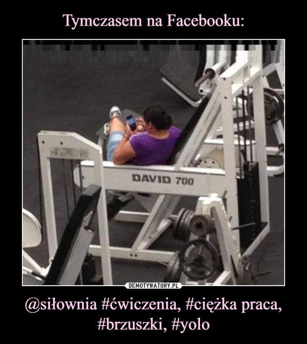 @siłownia #ćwiczenia, #ciężka praca, #brzuszki, #yolo –  