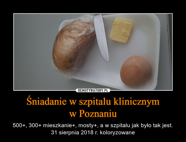 Śniadanie w szpitalu klinicznym
w Poznaniu
