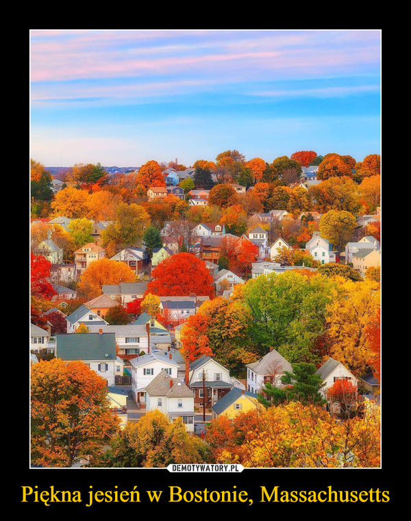 Piękna jesień w Bostonie, Massachusetts –  