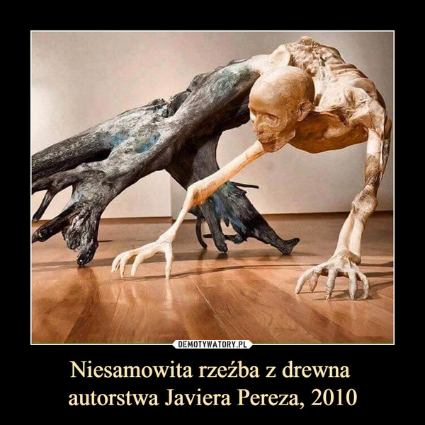 Niesamowita rzeźba z drewna autorstwa Javiera Pereza, 2010 –  