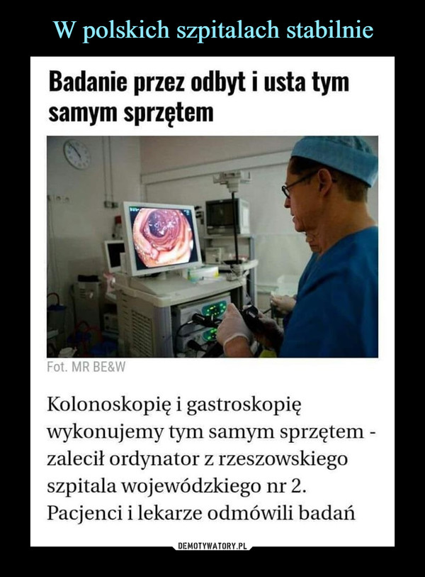 W polskich szpitalach stabilnie