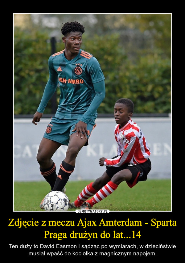 Zdjęcie z meczu Ajax Amterdam - Sparta Praga drużyn do lat...14
