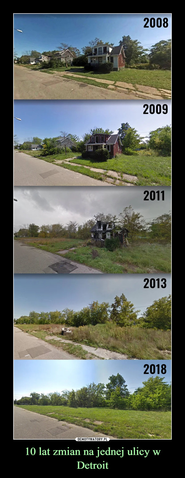 10 lat zmian na jednej ulicy w Detroit –  