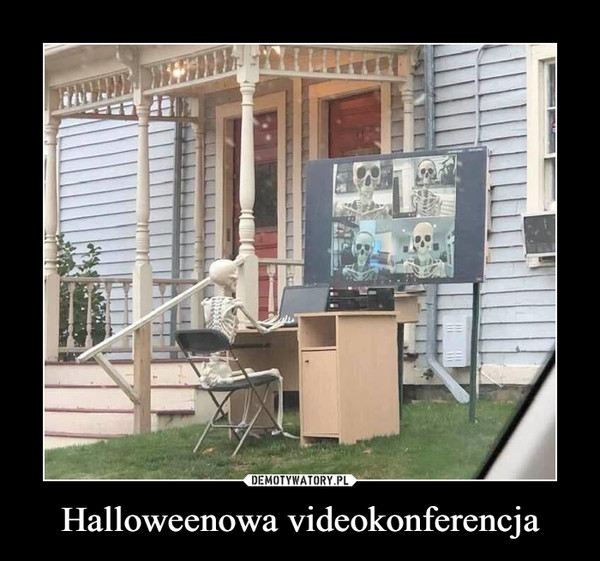 Halloweenowa videokonferencja