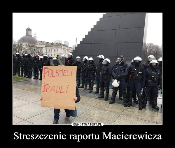 Streszczenie raportu Macierewicza –  POLECIELI I SPADLI