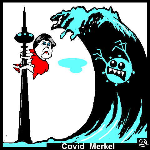 Covid Merkel satire cartoons – Covid Merkel satire cartoons 