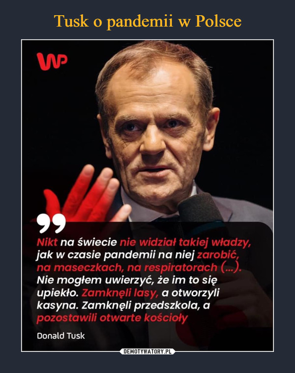 Tusk o pandemii w Polsce