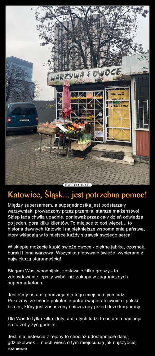 Katowice, Śląsk... jest potrzebna pomoc!