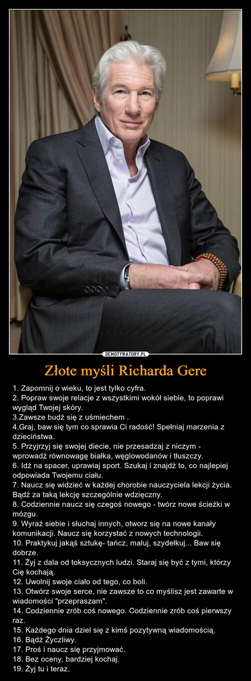 Złote myśli Richarda Gere