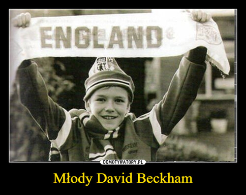 Młody David Beckham
