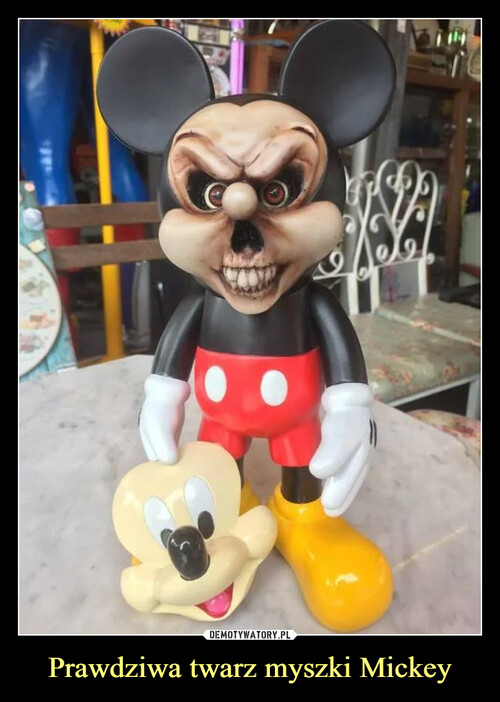 Prawdziwa twarz myszki Mickey