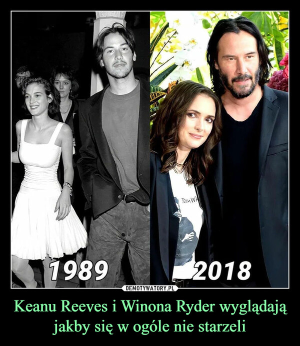 Keanu Reeves i Winona Ryder wyglądają jakby się w ogóle nie starzeli