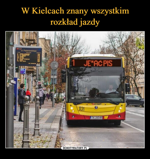 W Kielcach znany wszystkim rozkład jazdy